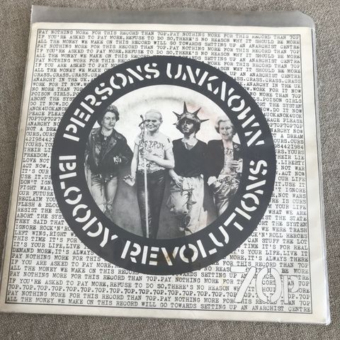 Crass / Poison Girls  – Bloody Revolutions / Persons Unknown