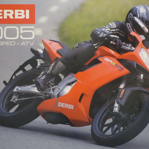 DERBI 2005  125, moped og ATV brosjyre
