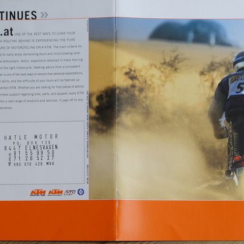 KTM Adventure 2003 brosjyre