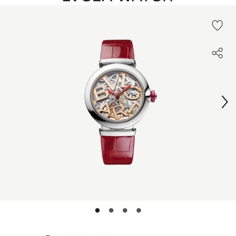 Ny ubrukt råflott Bvlgari Skeleton watch