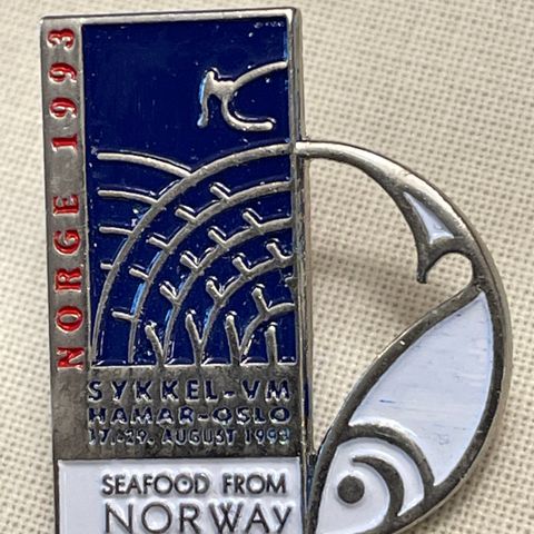 Seafood from Norway Sykkel-VM 1993 sponsorpin