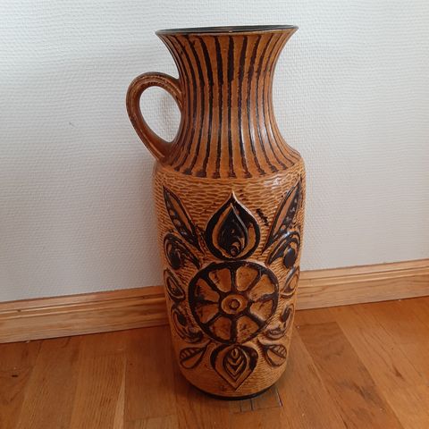 Flott keramikk vase  W. Germany bay 46cm