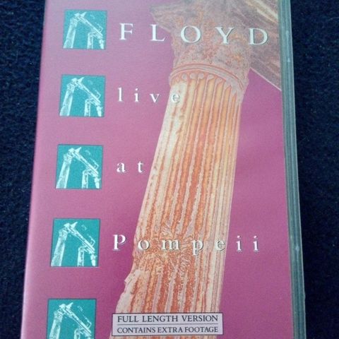 Pink Floyd "Live at Pompeii (Full length version)" VHS