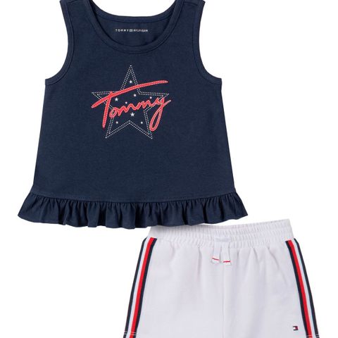 Tommy hilfiger skjorte shorts sett - Str. 3 år