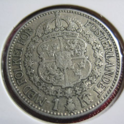 1 kr sverige 1923 sølv