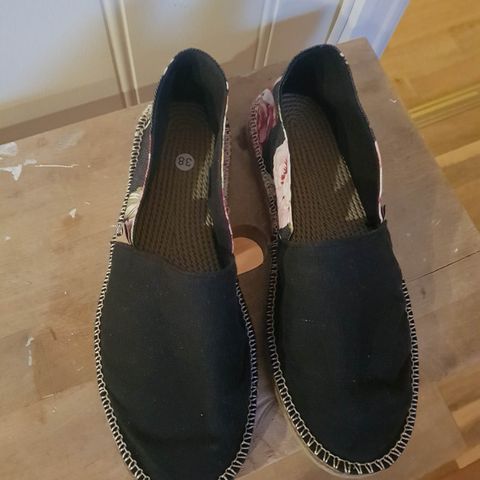 Ubrukte espadrillos str 38