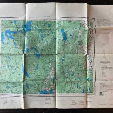 Kart over Oslo omegn (1945)