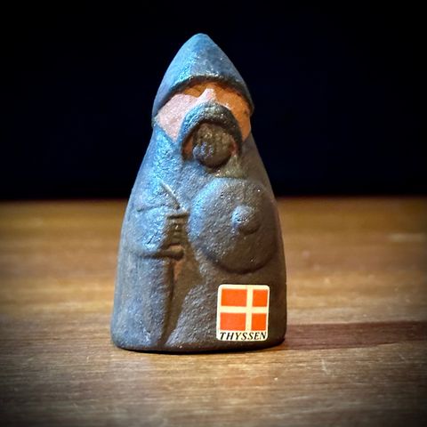 Liten viking fra Thyssen Keramik 🇩🇰