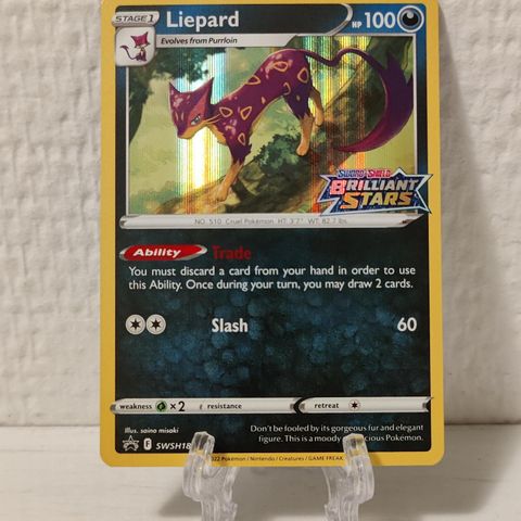 SWSH187 - Liepard Holo - Black Star Promo | Sword & Shield