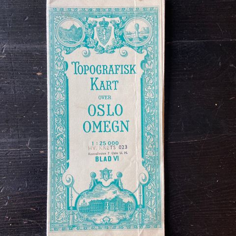 Kart over Oslo omegn (1949)