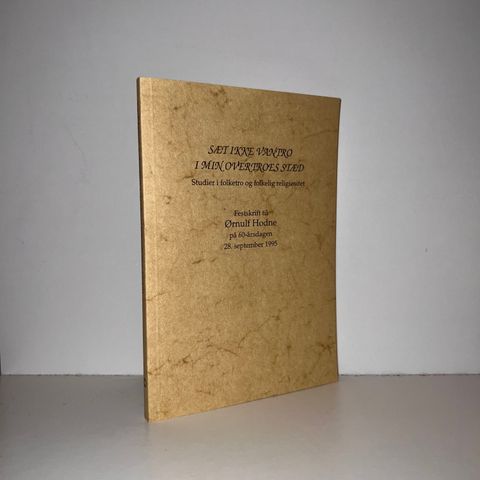 Sæt ikke vantro i min overtroes stæd - Festskrift til Ørnulf Hodne. 1995