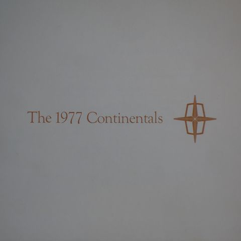 The 1977 Continentals USA brosjyre