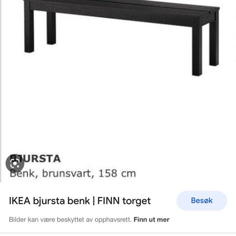 Benk, Bjurstad, Ikea