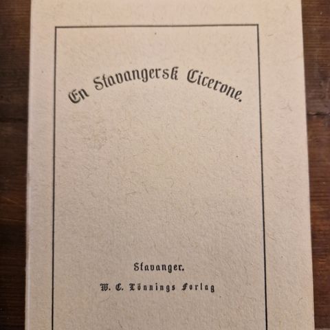 En Stavangersk Cicerone datert 1868
