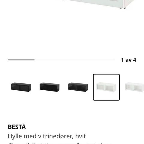 ikea bestå hylle med vitrinedører