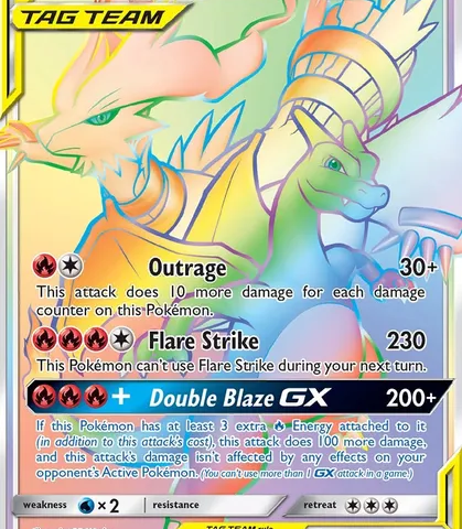 Ønskes kjøpt: Reshiram & Charizard GX regnbue PSA 9