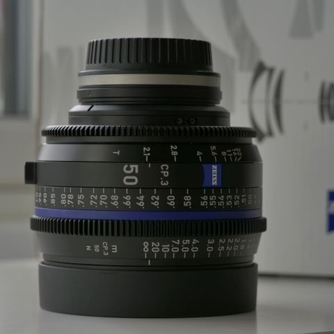 NY PRIS Zeiss CP.3 50mm linse HELT NY