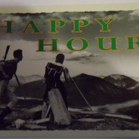 Happy Hour. Reklamekort fra Viking.