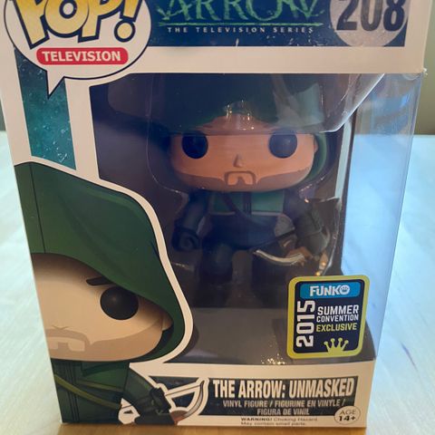 Funko Pop! The Arrow Unmasked #208 2015 Summer Convention Exclusive