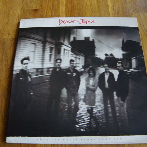 Deacon Blue When The World Knows Your Name (1988) vinyl