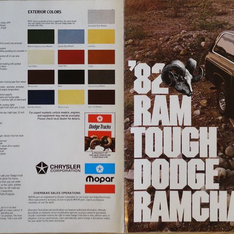 Dodge Ramcharger 1982 brosjyre