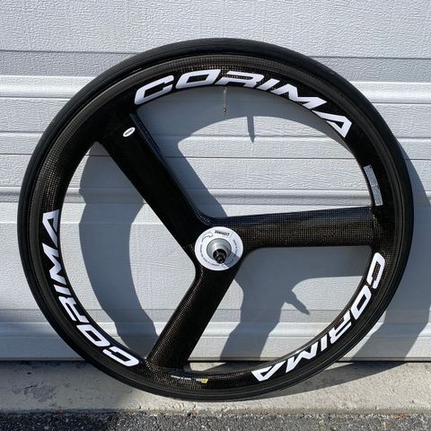 Corima 3-spoke forhjul. Pariser/Tubular.