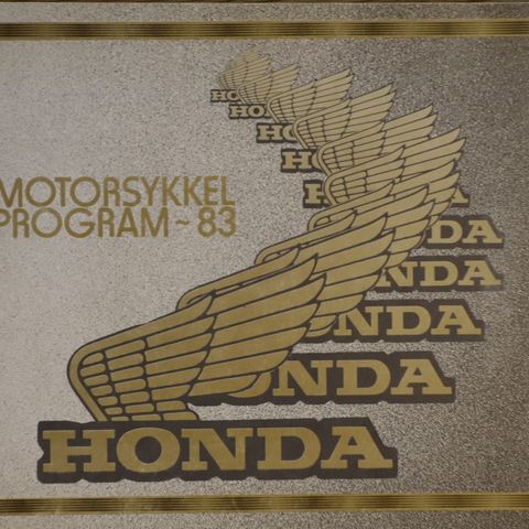 Honda MC 1983 norsk brosjyre