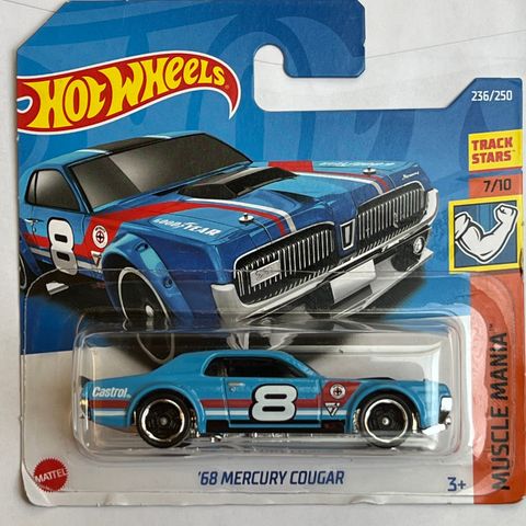 Hot Wheels 68 Mercury Cougar (Muscle Mania), HCV59