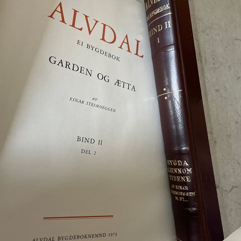 Alvdal Ei Bygdebok Bind II - 1 og 2 - av Einar Steimoeggen 1973