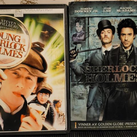 Sherlock Holmes X 2 filmer + Young Sherlock Holmes