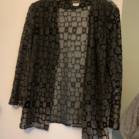 Vintage 80-talls sølvfarget dressjakke blazer