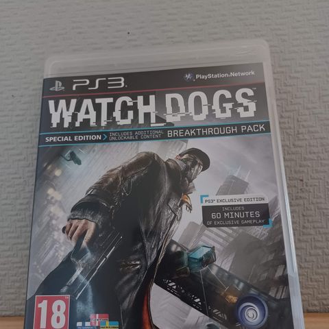 Watch Dogs PAL - PS3 Playstation 3 spill