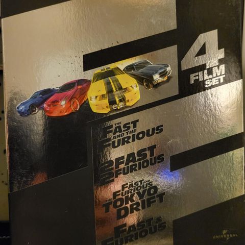 The Fast and the Furious 1-4 samle boks