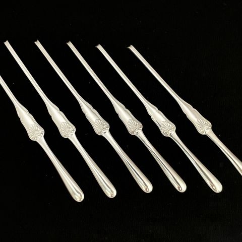 Sølv Skalldyrgafler / Hummer gafler i 830s av Th Marthinsen