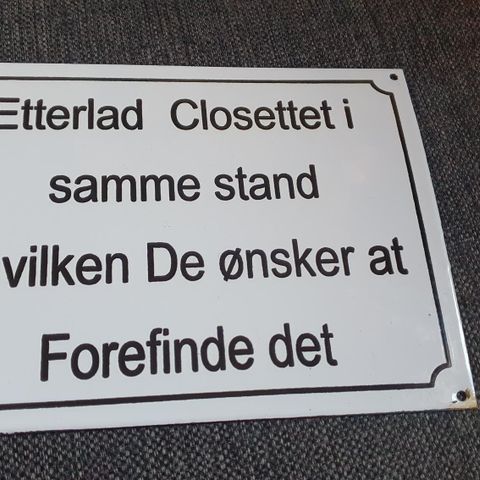 Emaljeskilt