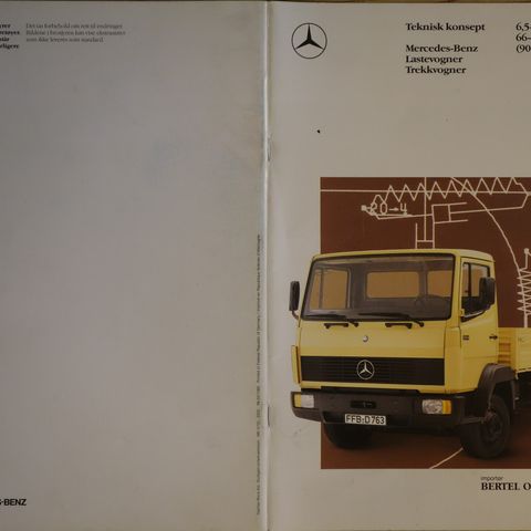 Mercedes Benz Lastevogner/ Trekkvogner  6.5-13 tonn brosjyre