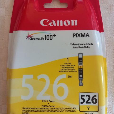Canon Pixma 526 gul og sort
