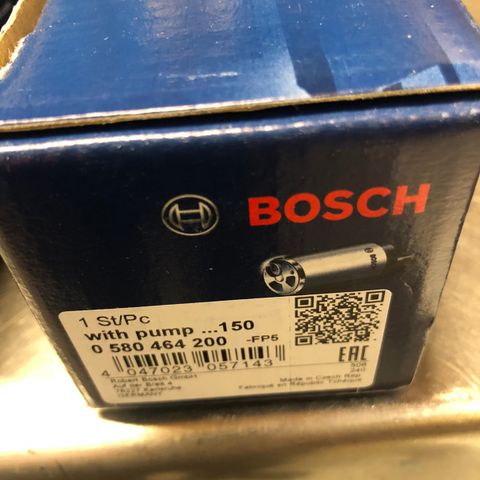 Bosch 200 (0580464200) drivstoffpumpe. Erstatteren til 044