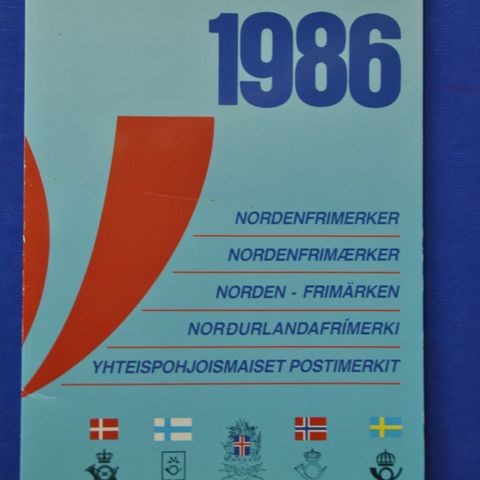 Nordenfrimerker 1986. Postfrisk