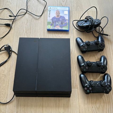 Playstation 4 med 4 konsoller, fifa 22