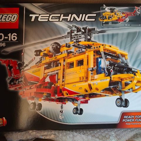 Lego 9396 helikopter uåpnet