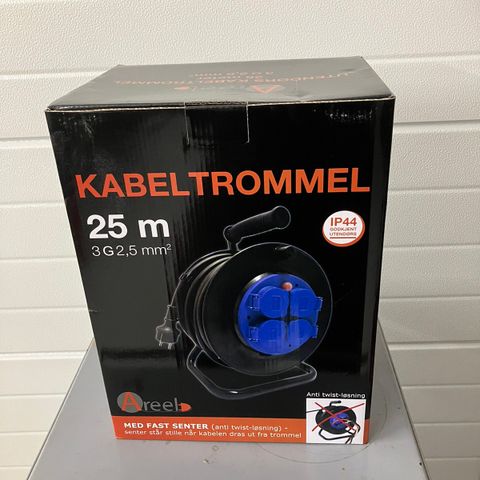 2,5 mm2  Kabel trommel for sveis .25 meter.