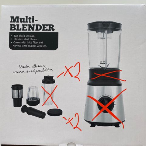 Multiblender tilbehør