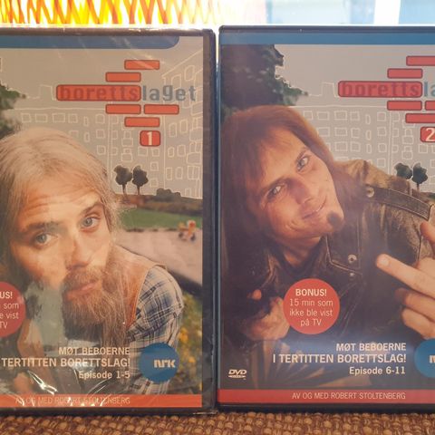 Strøkne/Ny ' Borettslaget 1 og 2 ' dvd selges samlet kr 150,-