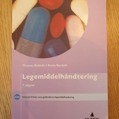 Legemiddelhåndtering, pensum sykepleie 1 klasse