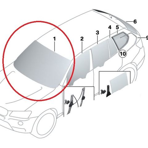 BMW X3 F25 - ORIGINAL Frontrute Selges