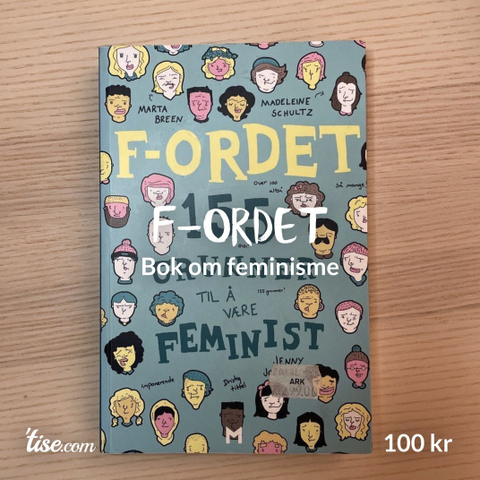 F-ordet bok med artige illustrasjoner (om feminisme)