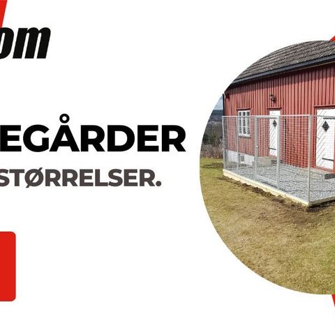 Hundegårder - velg størrelse etter ditt behov.