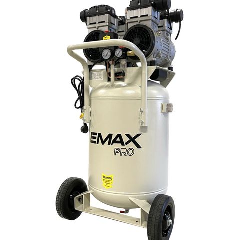 Kompressor EMAX 3 HK Oljefri silent 90 liter - Nå på lager!