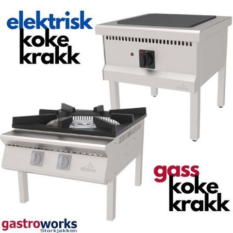 Kokekrakk / Kokebord - GASS eller ELEKTRISK fra Gastroworks
